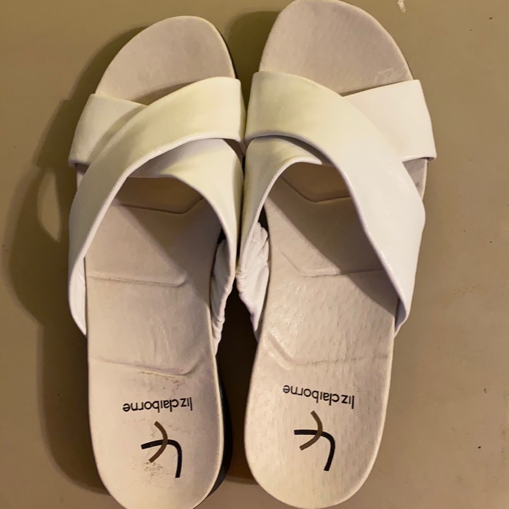 - Liz Claiborne White Sandals